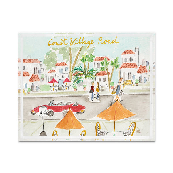 Coast Village Road Acrylic Trays